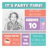 Mixed Motifs - Birthday Invitation